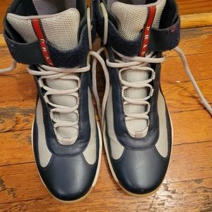 Men high sneakers prada